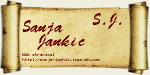 Sanja Jankić vizit kartica